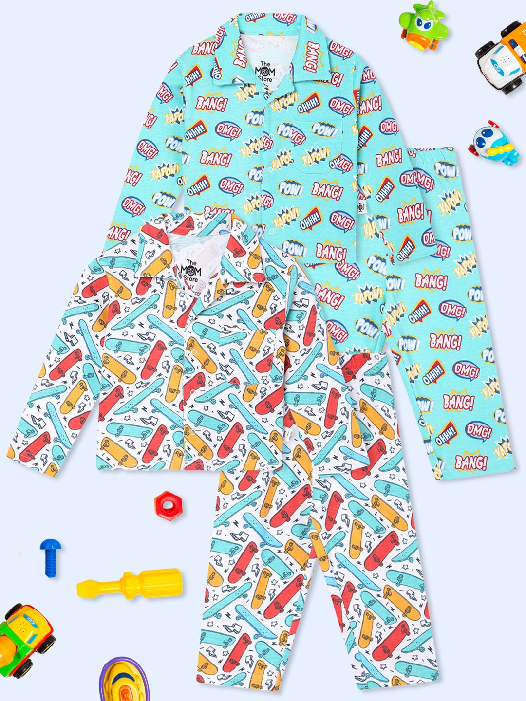  Ready To Skate Mighty Fighter Kids Pajama Set