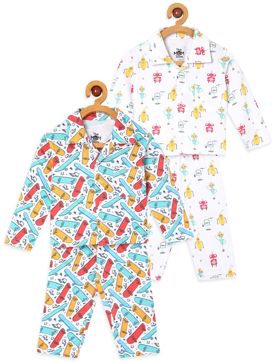 Ready To Skate & Robo Club Pajama Set For Kids