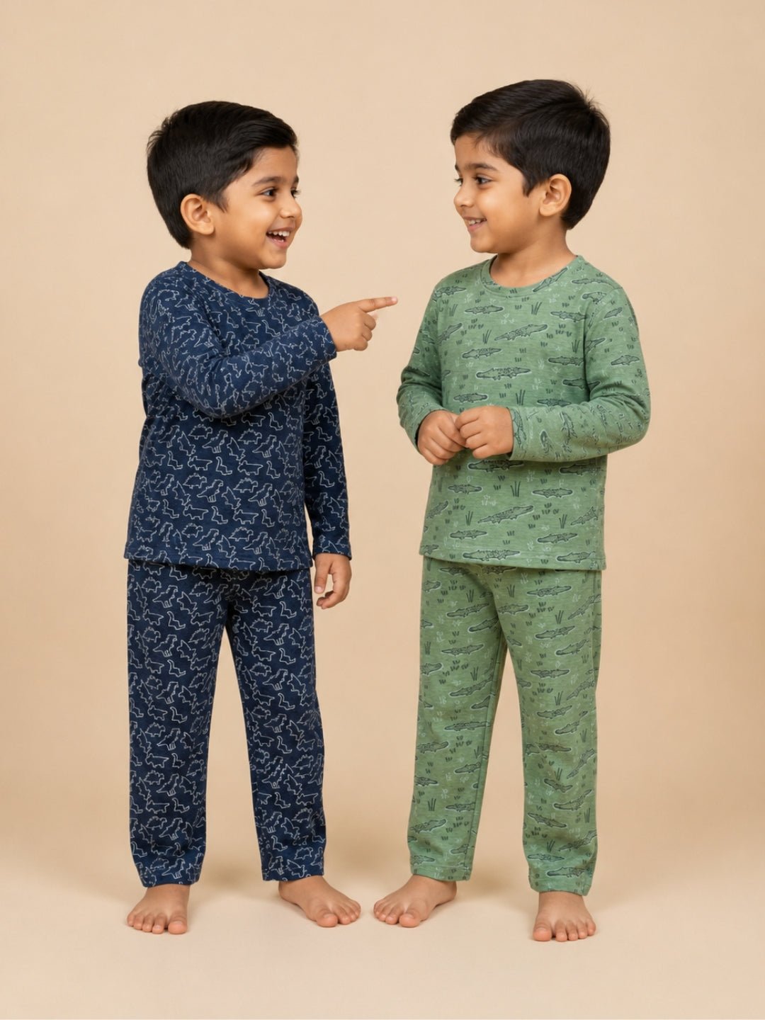  Alligator and Dinos Rule Kids Pajama Set