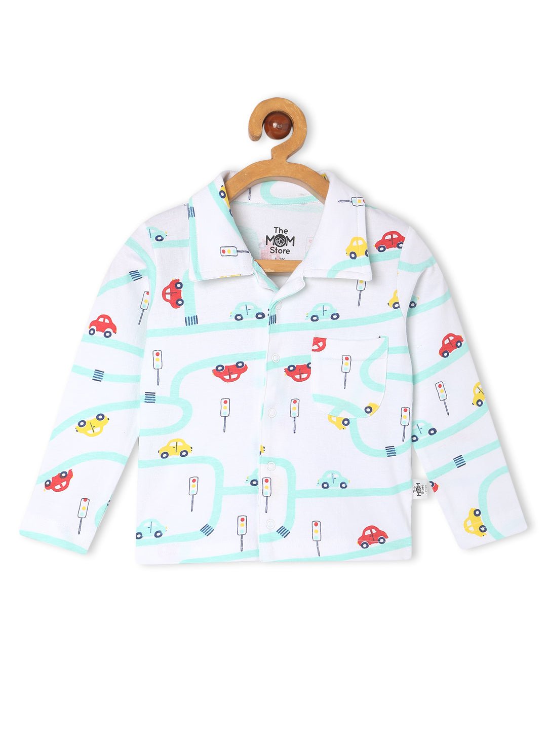 Multicolor City Drive Space Air Pajama Set Combo For Kids
