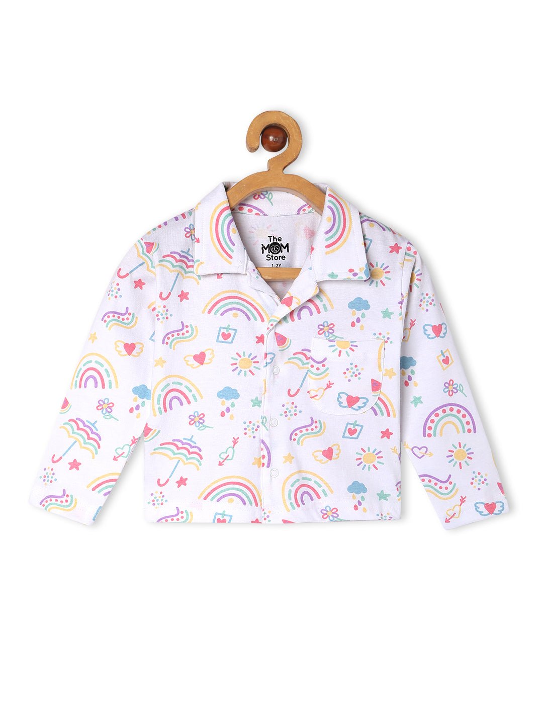  Spring Wings Sunshine Rainbow Cutey Bunny Pajama Set