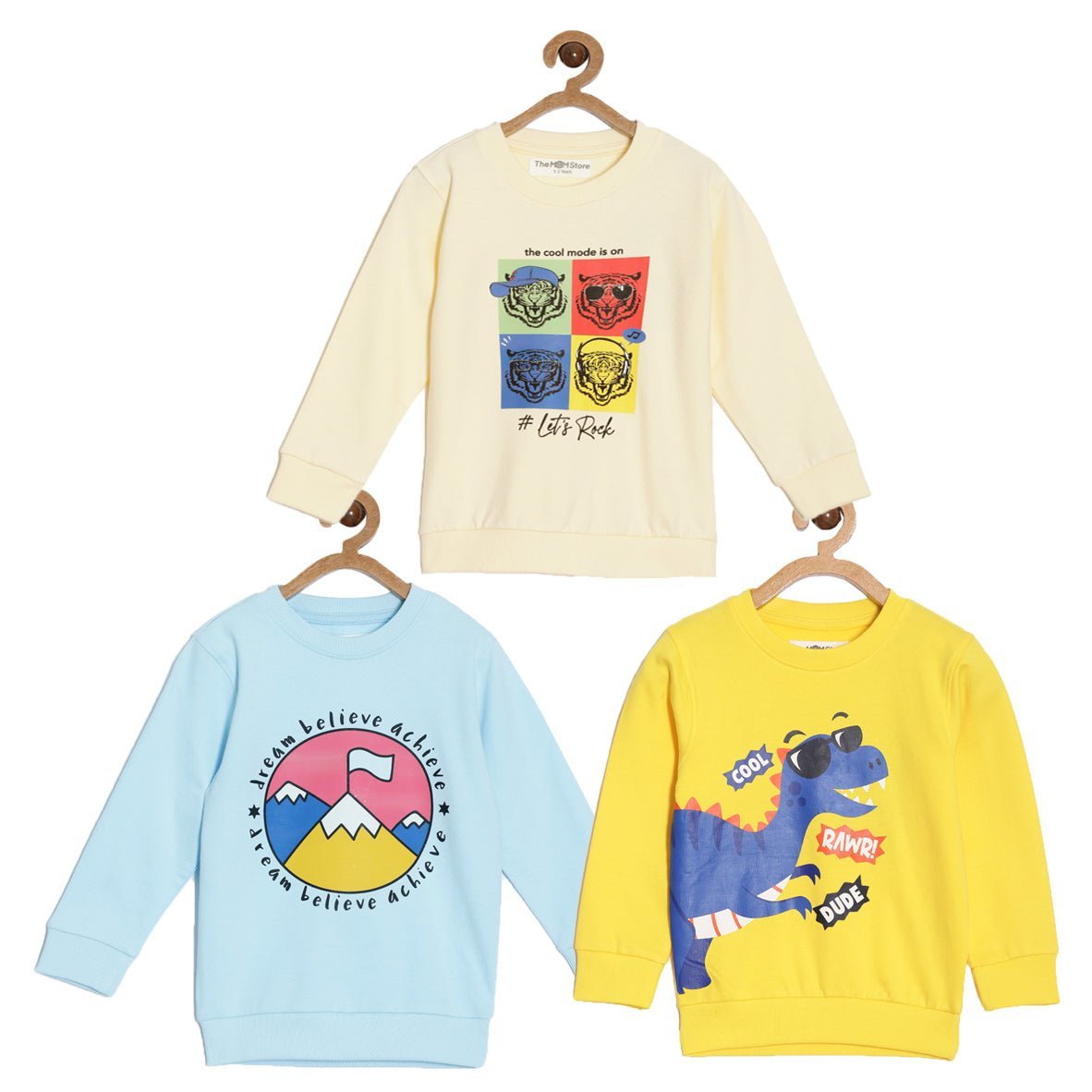 Combo Of 3 Kids Hooded Sweatshirts