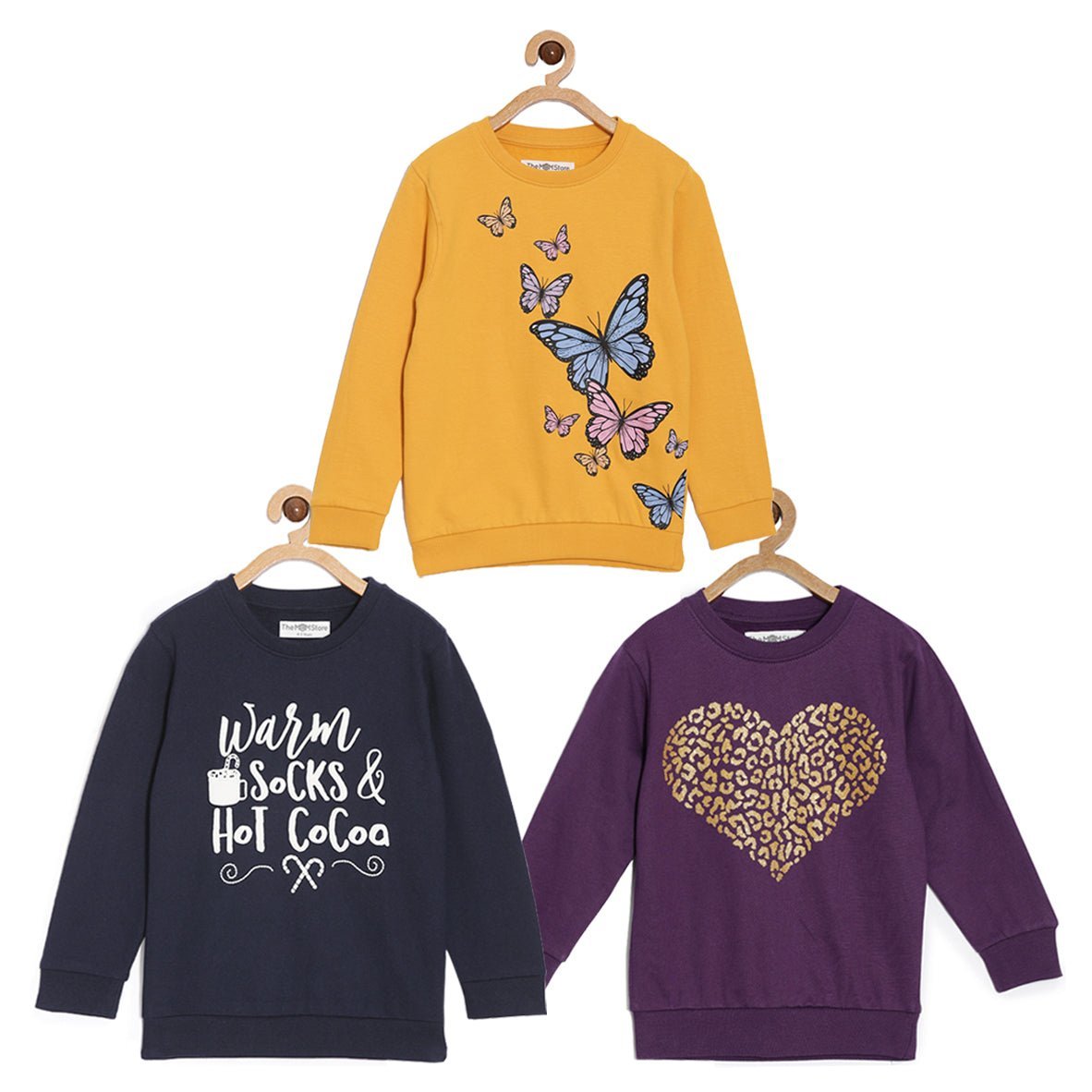 Combo Of 3 Kids Hooded Sweatshirts