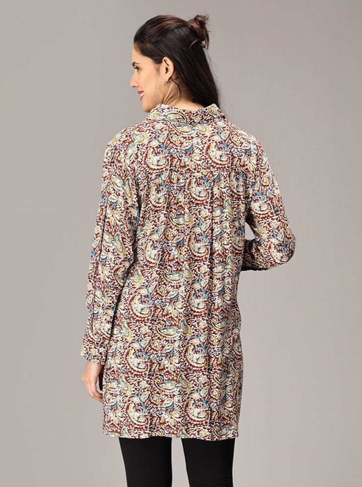  Kimaya Maternity and Nursing Oversized Shirt Multi