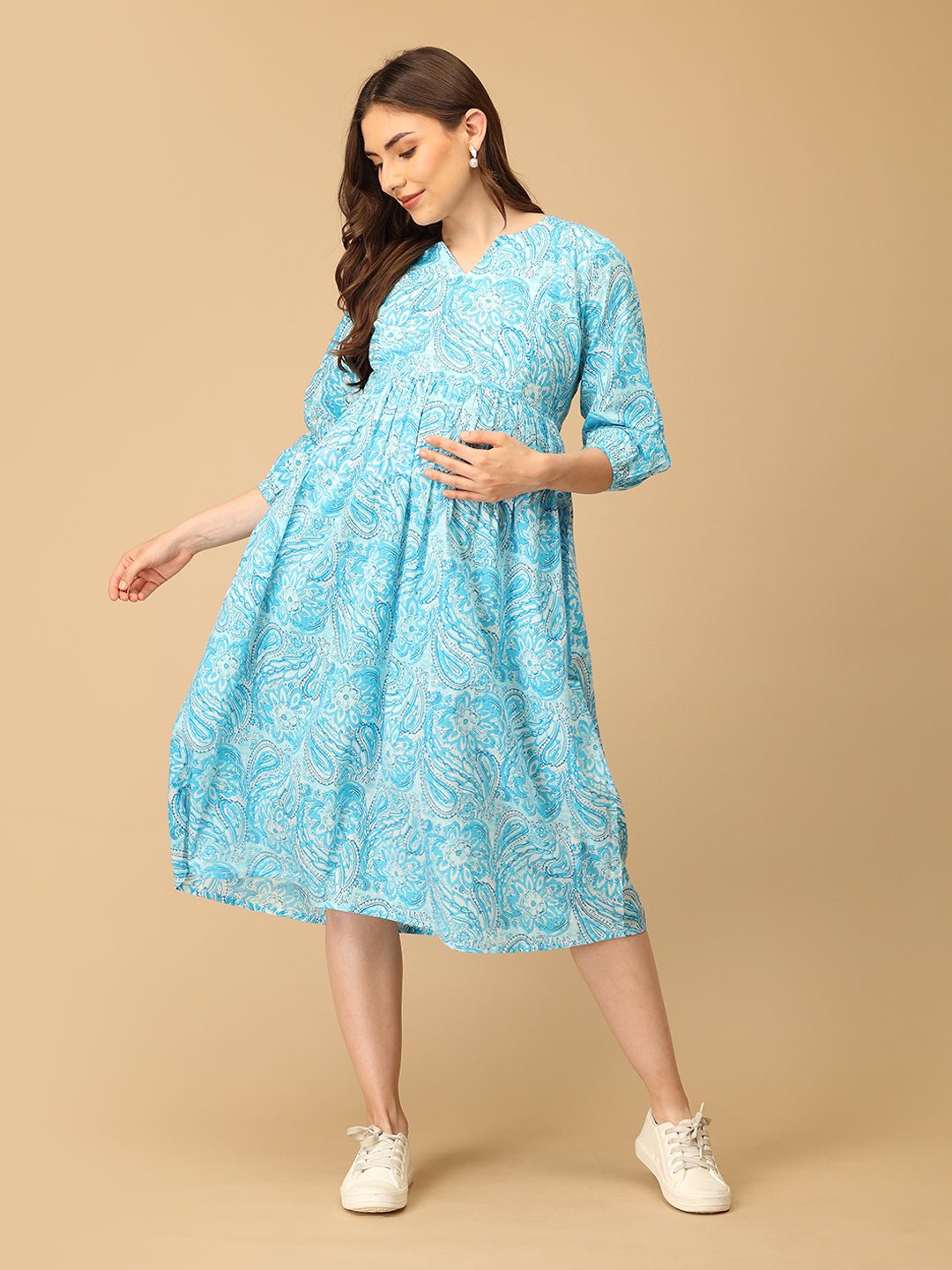  Lagoon Tales Maternity and Nursing Dress Multi
