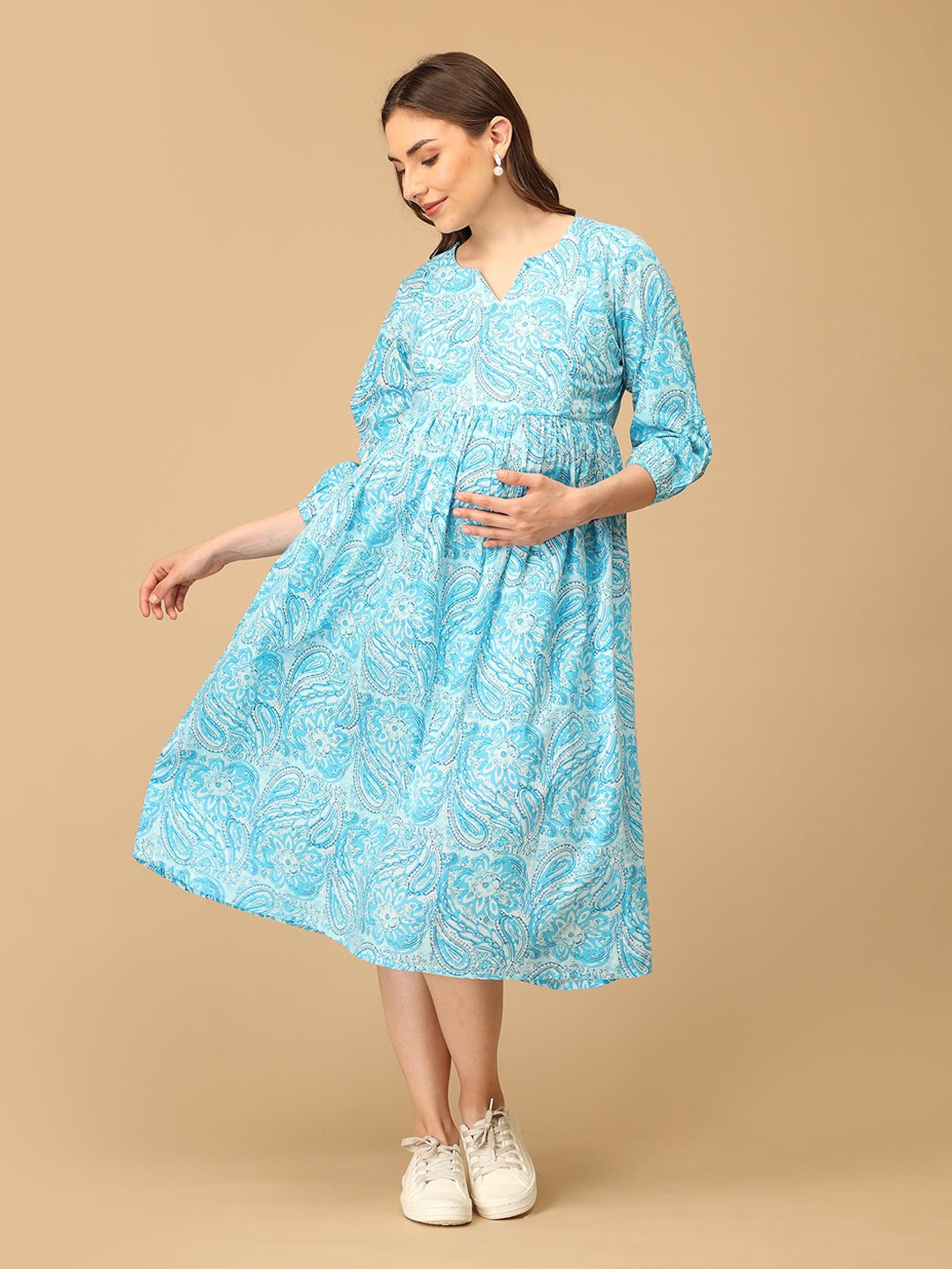  Lagoon Tales Maternity and Nursing Dress Multi