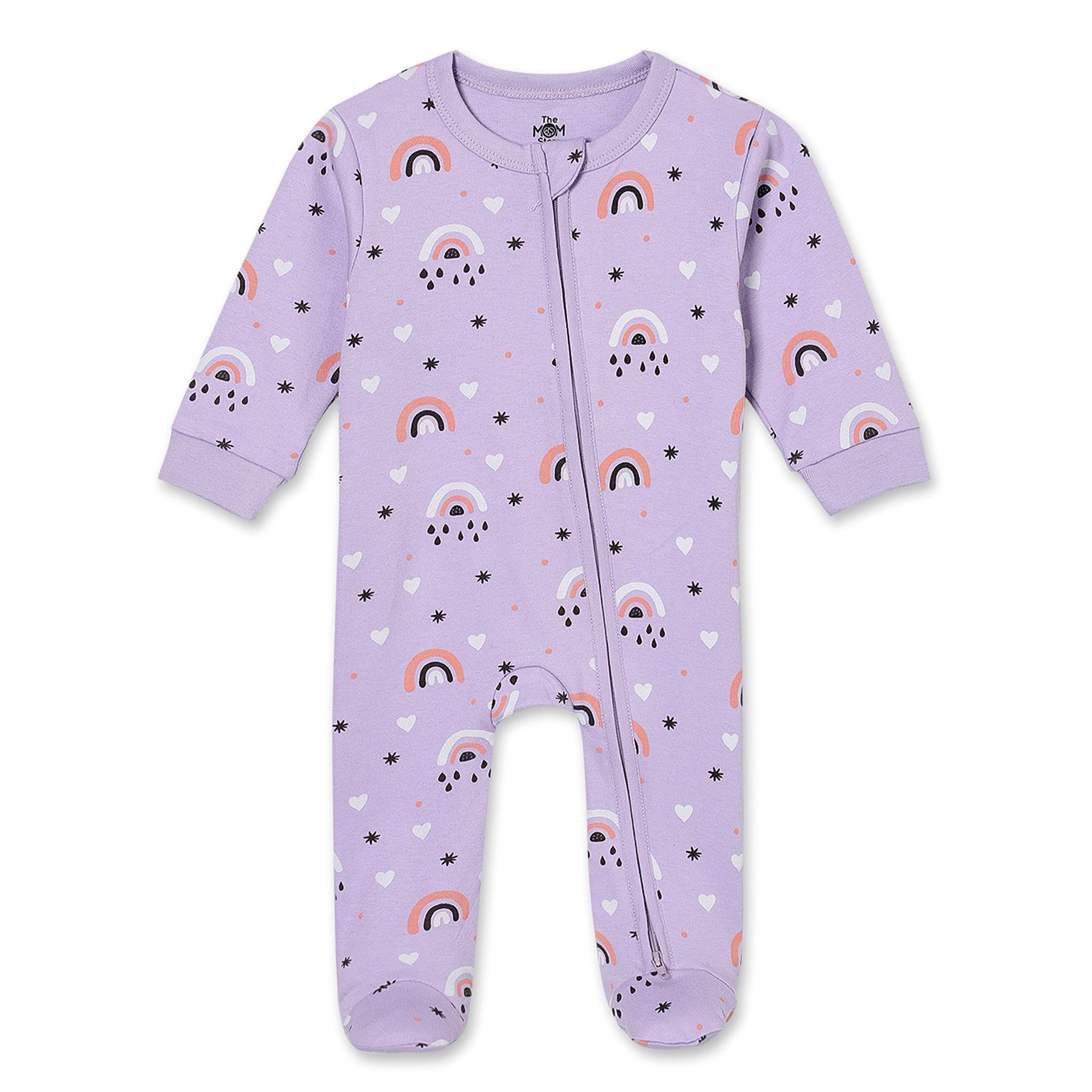 Lavender Pixie 11 PCS Newborn Baby Gift Box With Romper And Milestone Cards