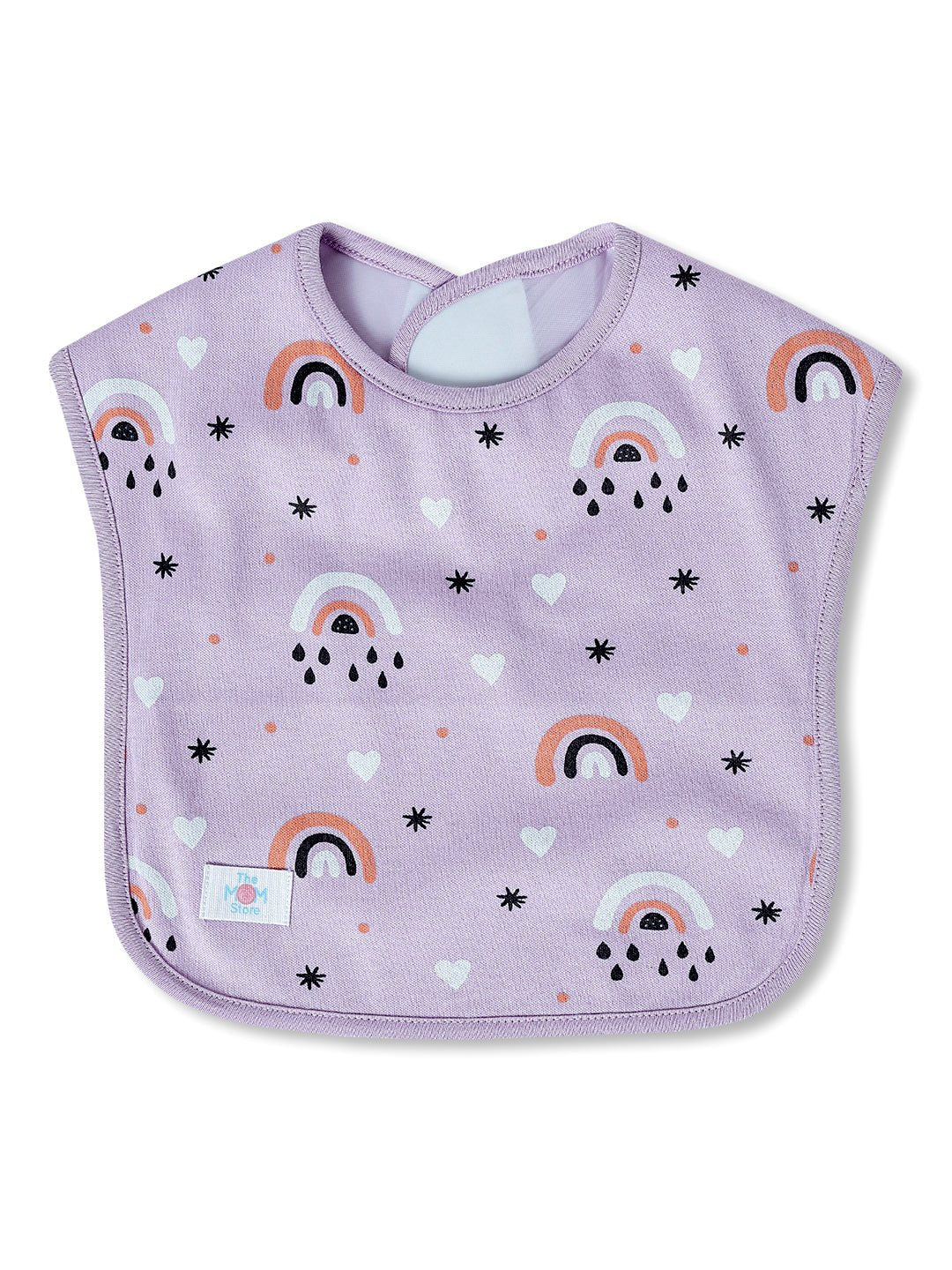 Lavender Twinkle 100% Cotton Waterproof Feeding Bib For Babies