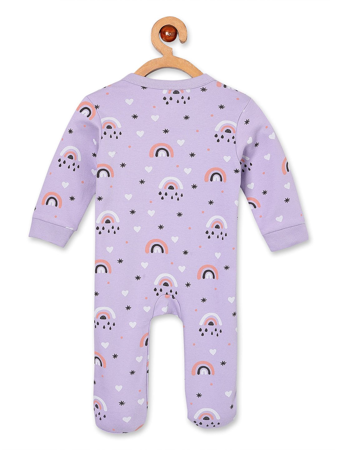  Lavender Twinkle Infant Zipper Romper