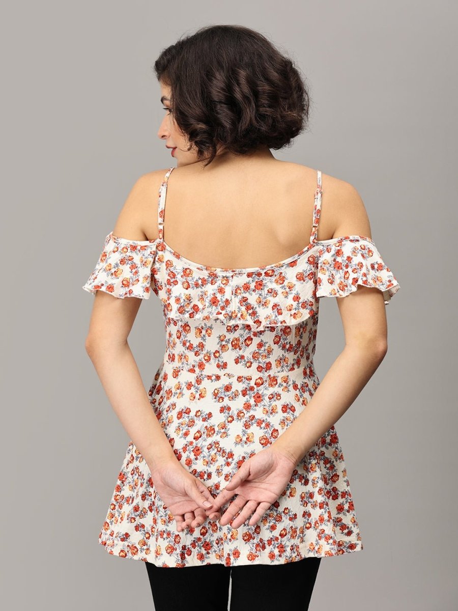  Lavishly Loved Floral Maternity and Nursing Top Cream