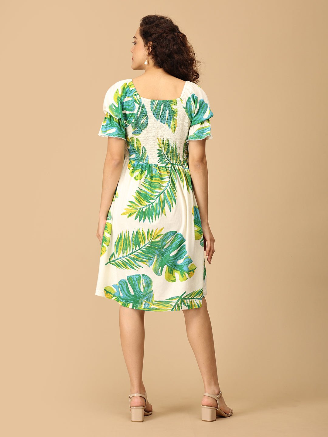  Leaf Me Be Maternity and Nursing Dress Multi