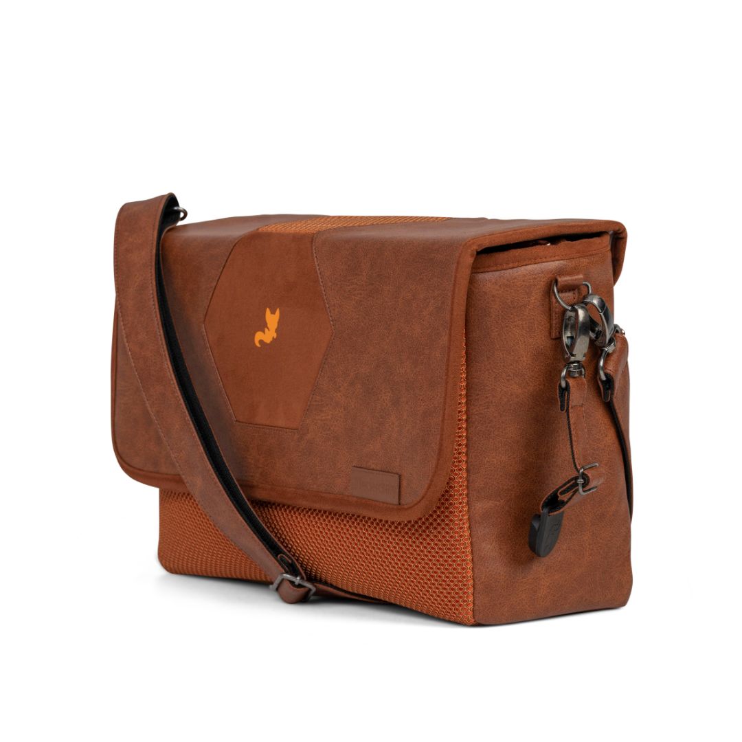 Leclerc Hexagon Diaper Bag Heritage Sport Brown 14.17x12.99x5.51in 1.54lb