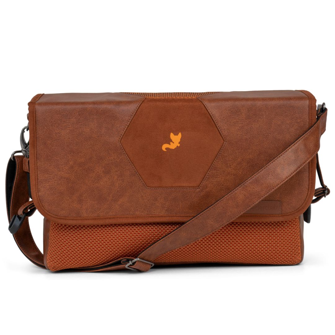 Leclerc Hexagon Diaper Bag Heritage Sport Brown 14.17x12.99x5.51in 1.54lb