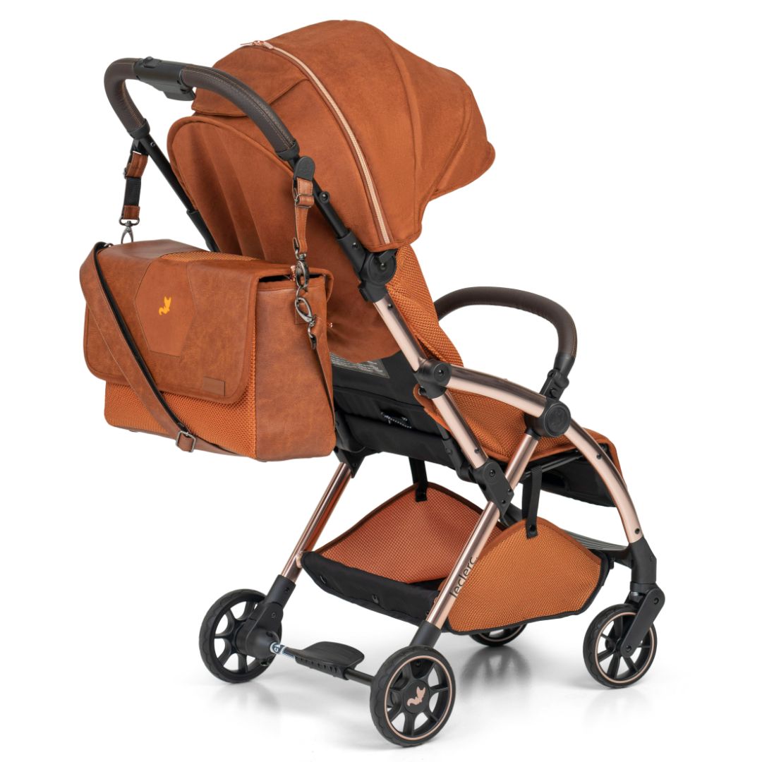 Leclerc Hexagon Diaper Bag Heritage Sport Brown 14.17x12.99x5.51in 1.54lb