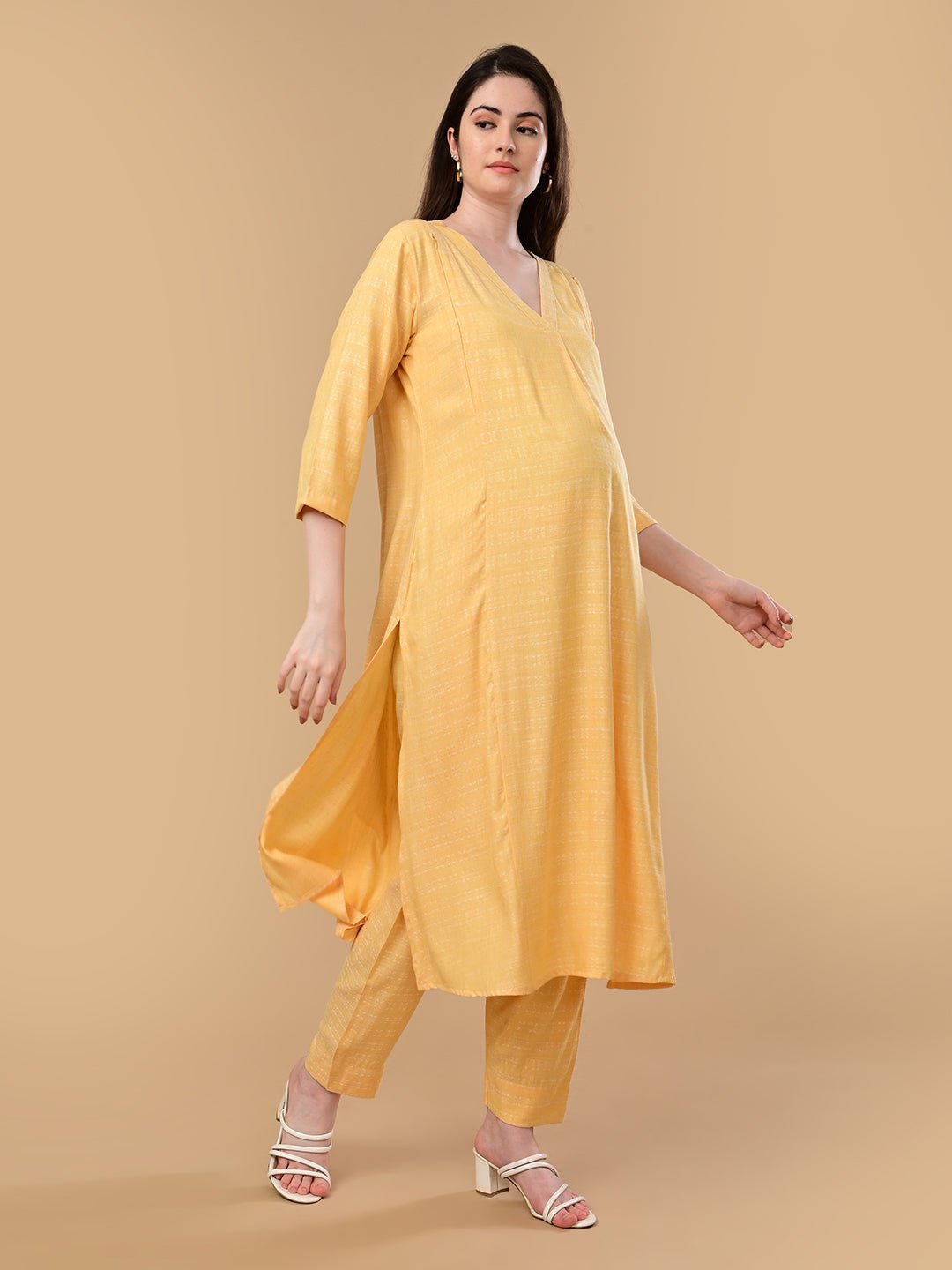  Lemon-Aid Maternity and Nursing Co Ord Set Yellow