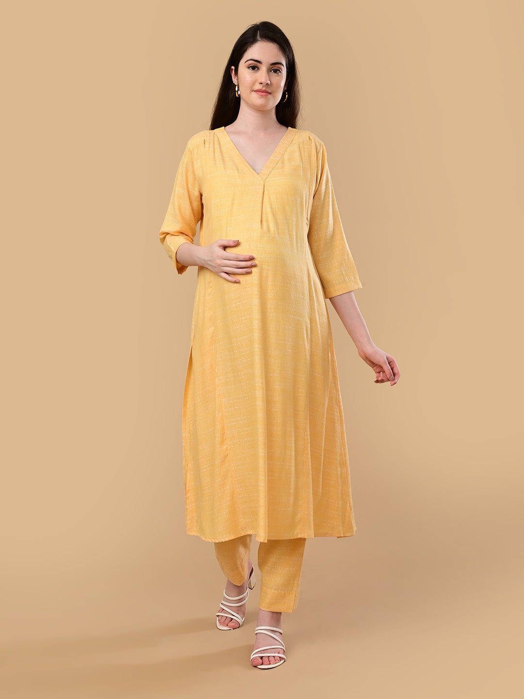  Lemon-Aid Maternity and Nursing Co Ord Set Yellow