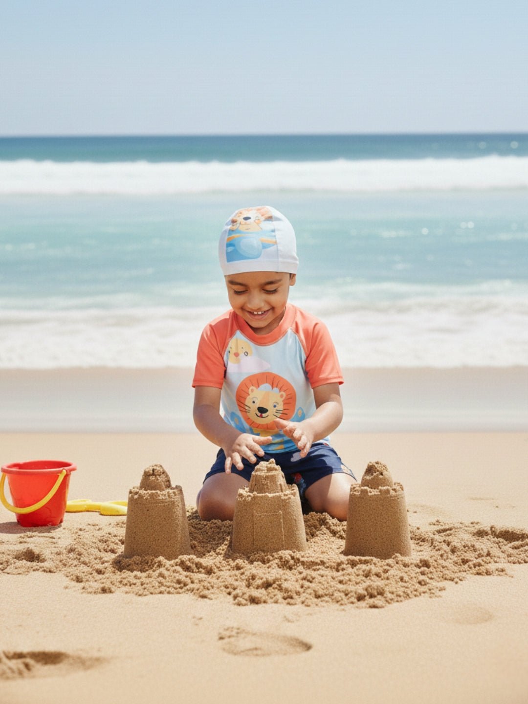 Leo Sky Explorer Boys T-shirt And Short Swim Set
