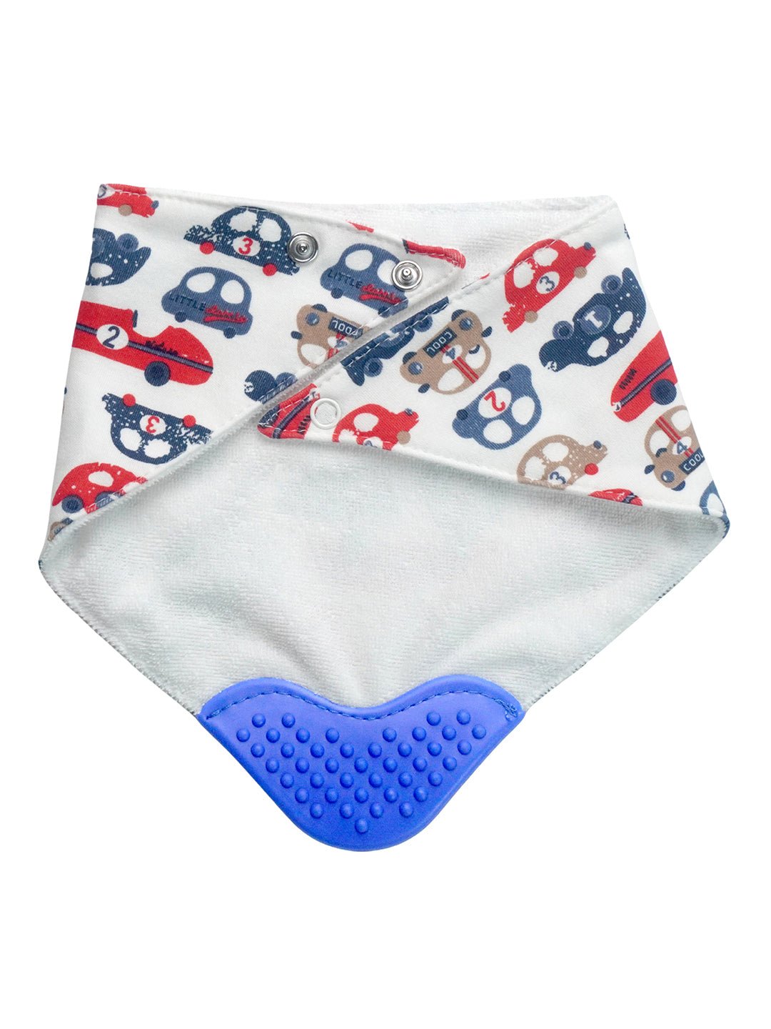 Multicolor Little Surprise Box 2 Pc Silicone Teether Flap Bibs For Babies