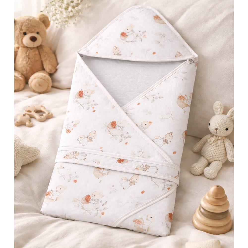 Berry Woodland 1 PC Kids Cotton Winter Wrapper With Hood