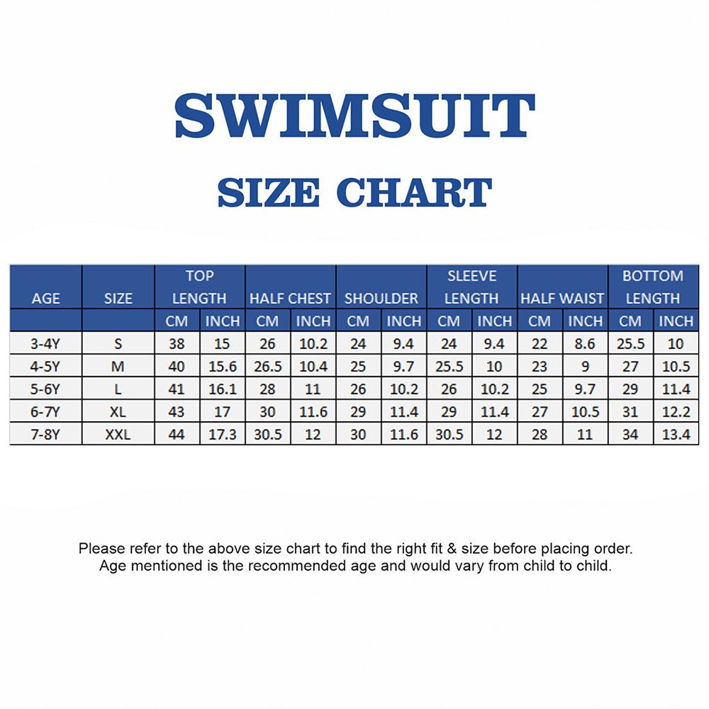 Navy Blue Shark Printed Boys 2-Piece Polyester Swimwear With Free Washbag