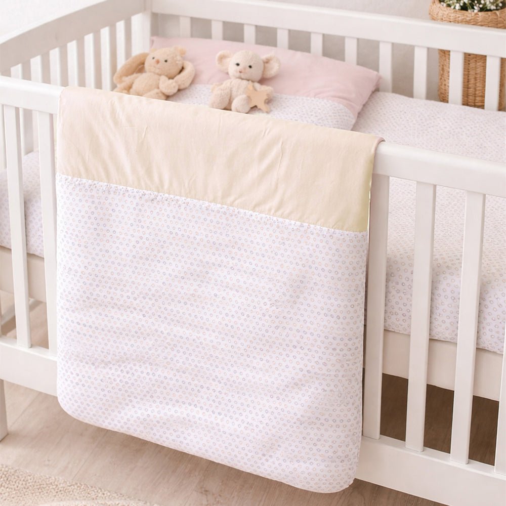 Small Leaves 2 PC Kids Cotton Hooded Winter Wrapper with Pouch