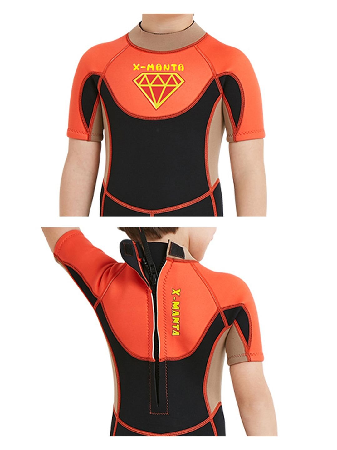 Combo of 1 Kids Superhero Neoprene Knee Length Swimwear