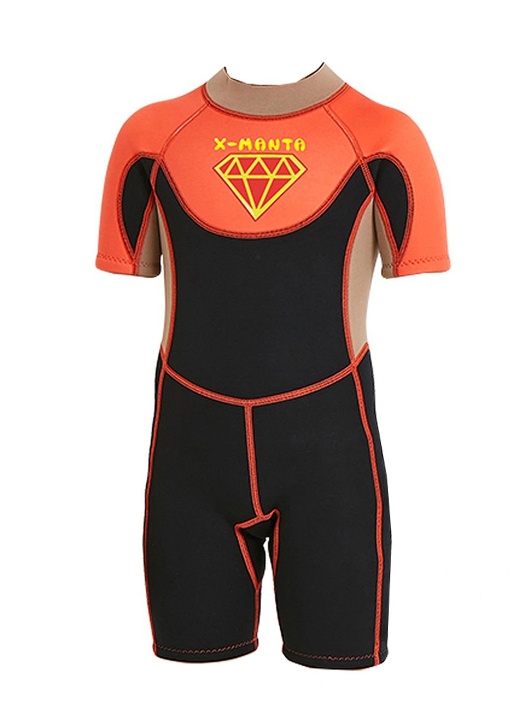 Combo of 1 Kids Superhero Neoprene Knee Length Swimwear