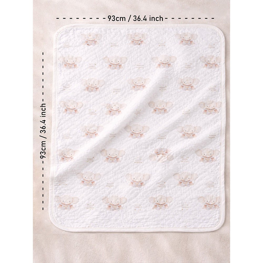 Superhero Elephant 2 PC Kids Quilted Cotton Baby Wrapper with Hood Set