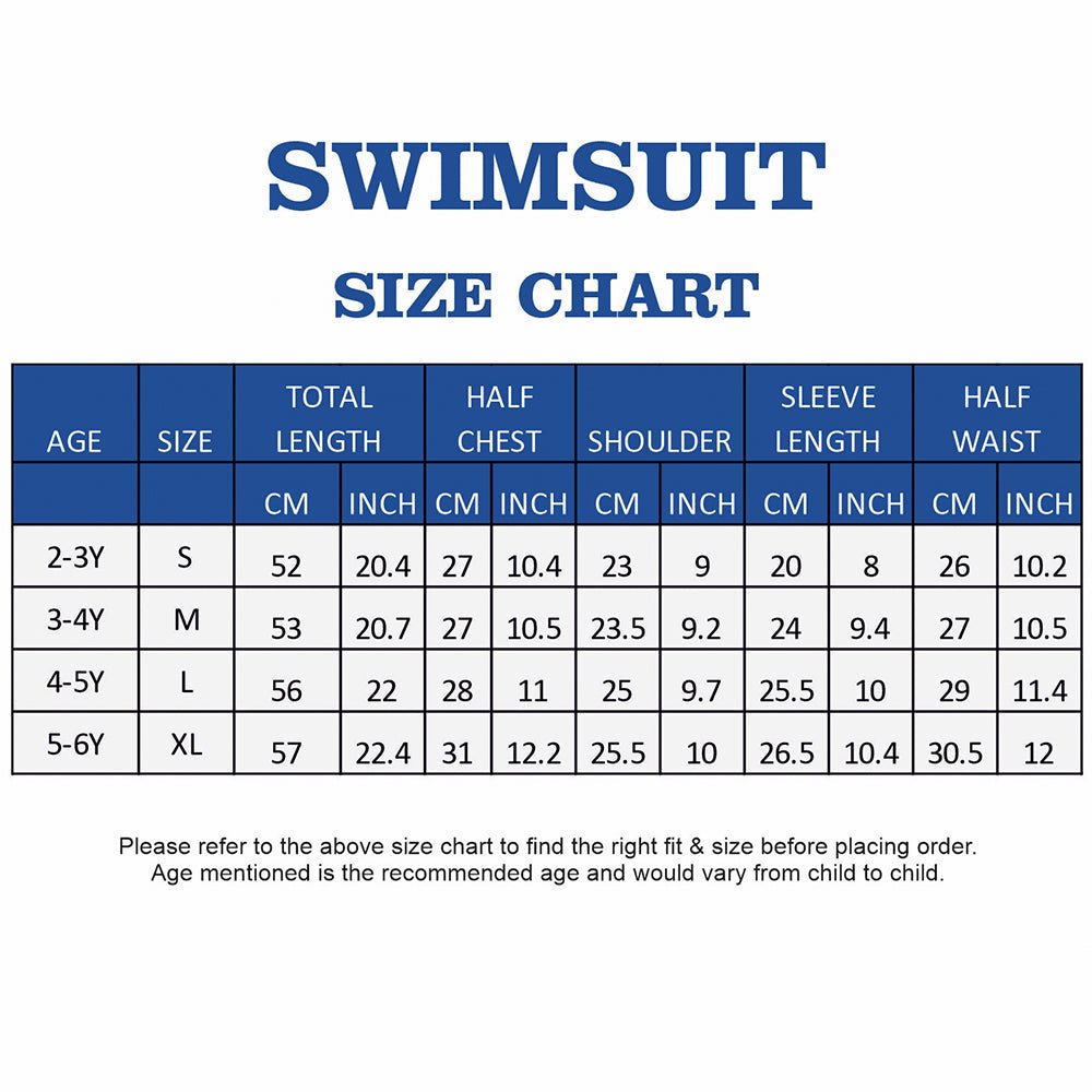 White Dotted Dino Printed Kids Knee Length Swimwear With Free Washbag