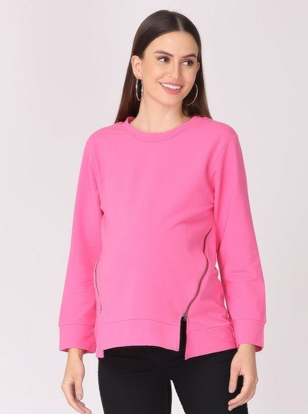  Love Potion Maternity and Nursing Sweatshirt Pink