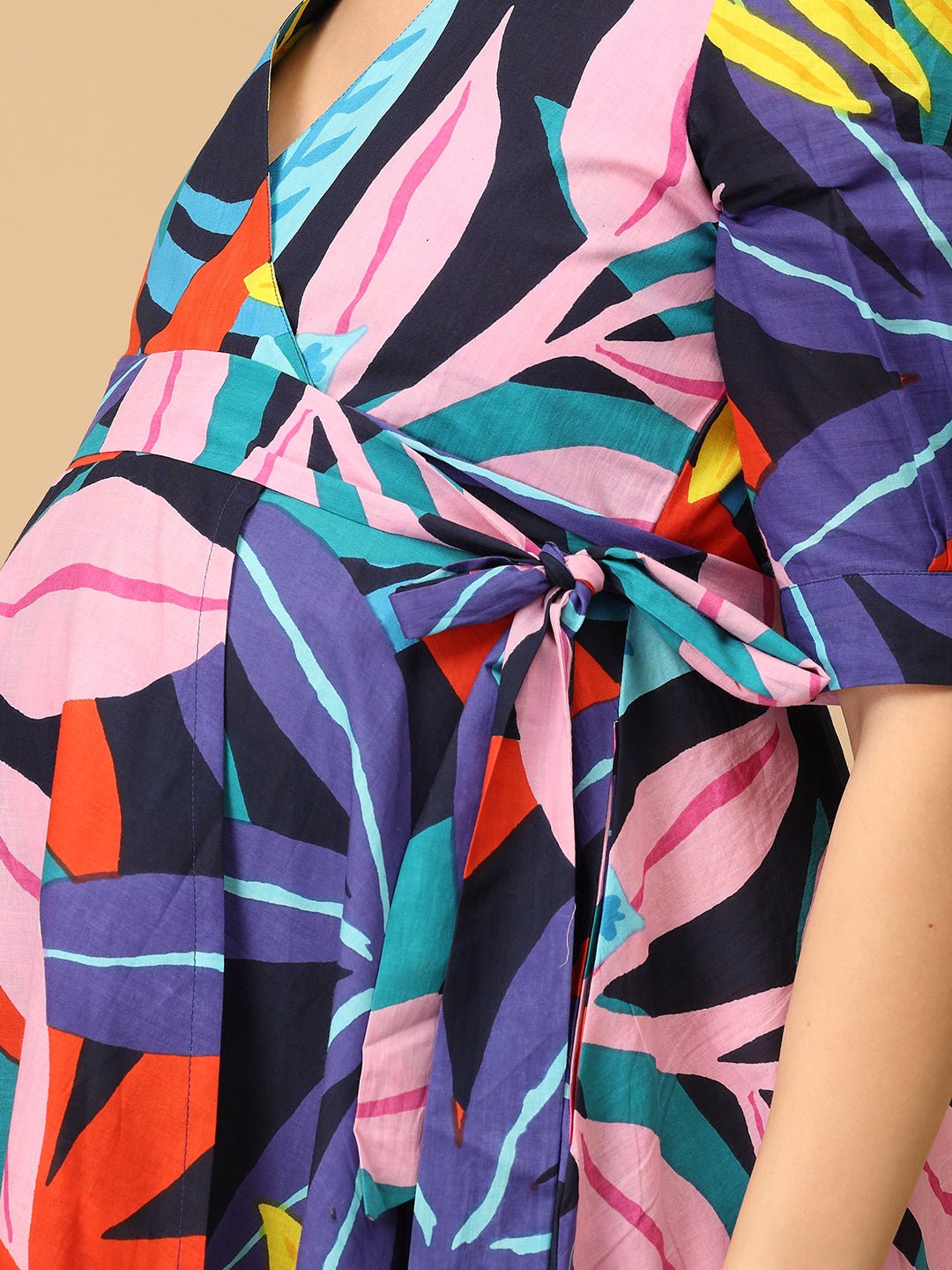  Lumea Maternity and Nursing Wrap Dress Multi