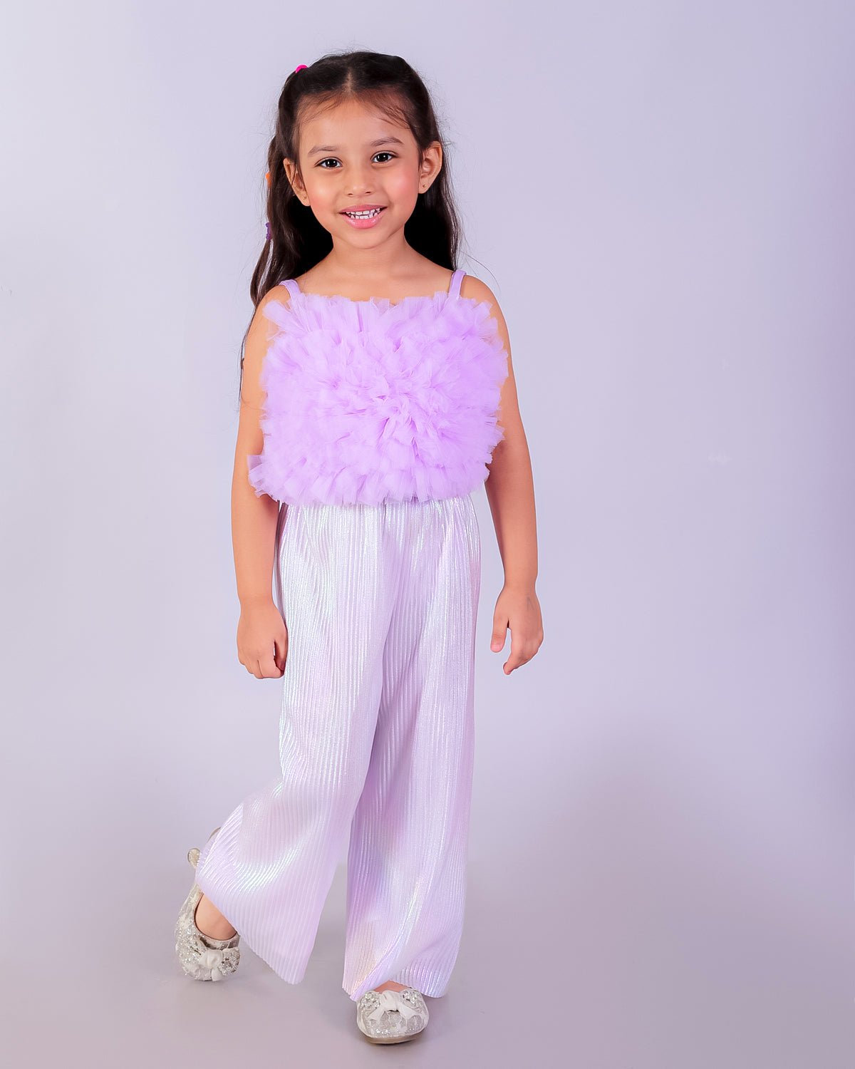 Luminous Luxe Lavender Girls Co Ord Set