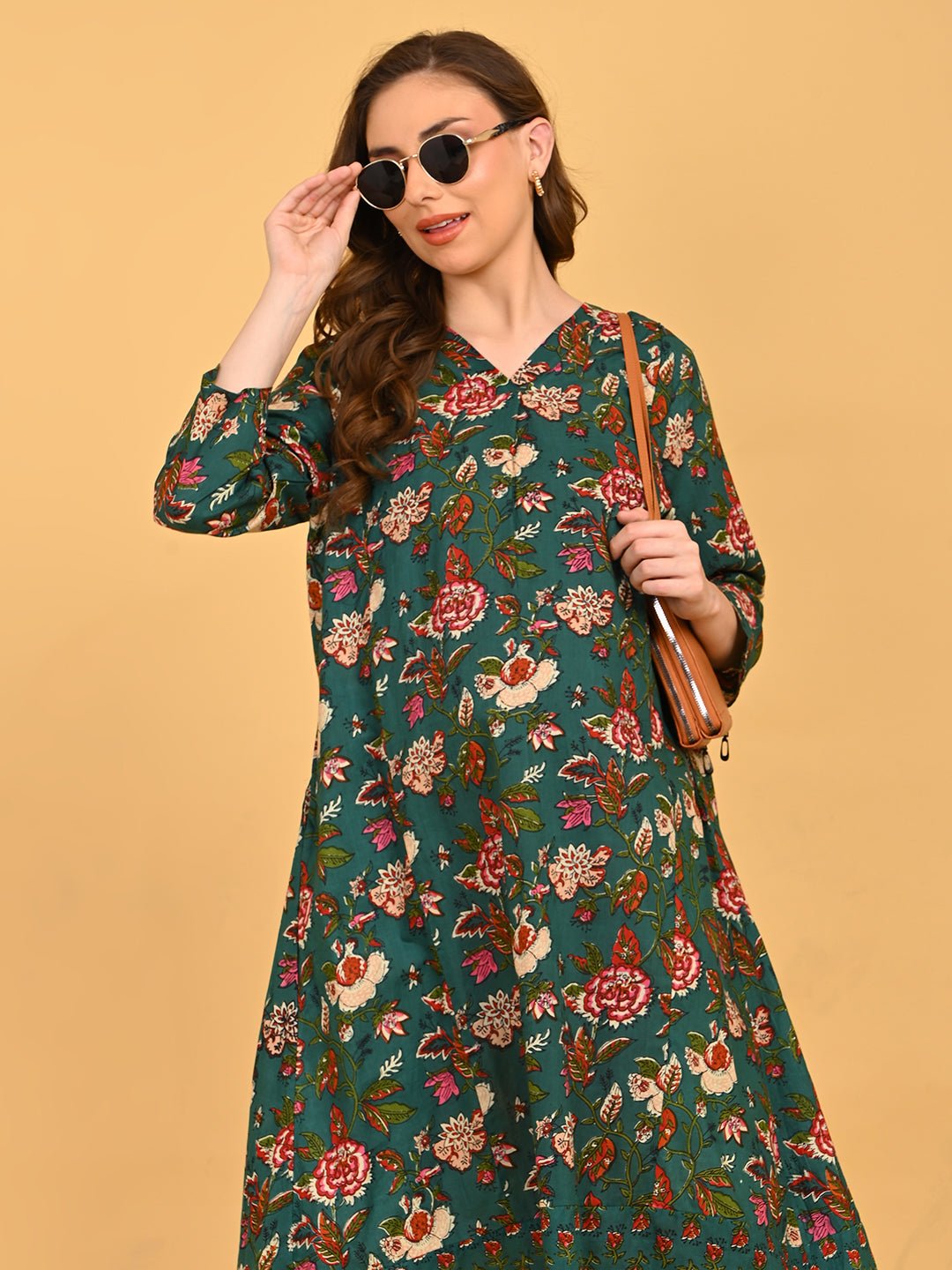  Lush Out Maternity and Nursing Dress Green
