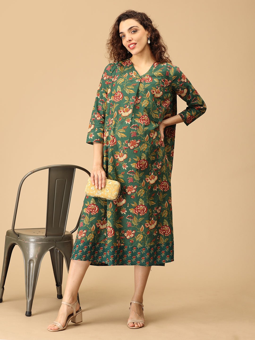  Lush Out Maternity and Nursing Dress Green