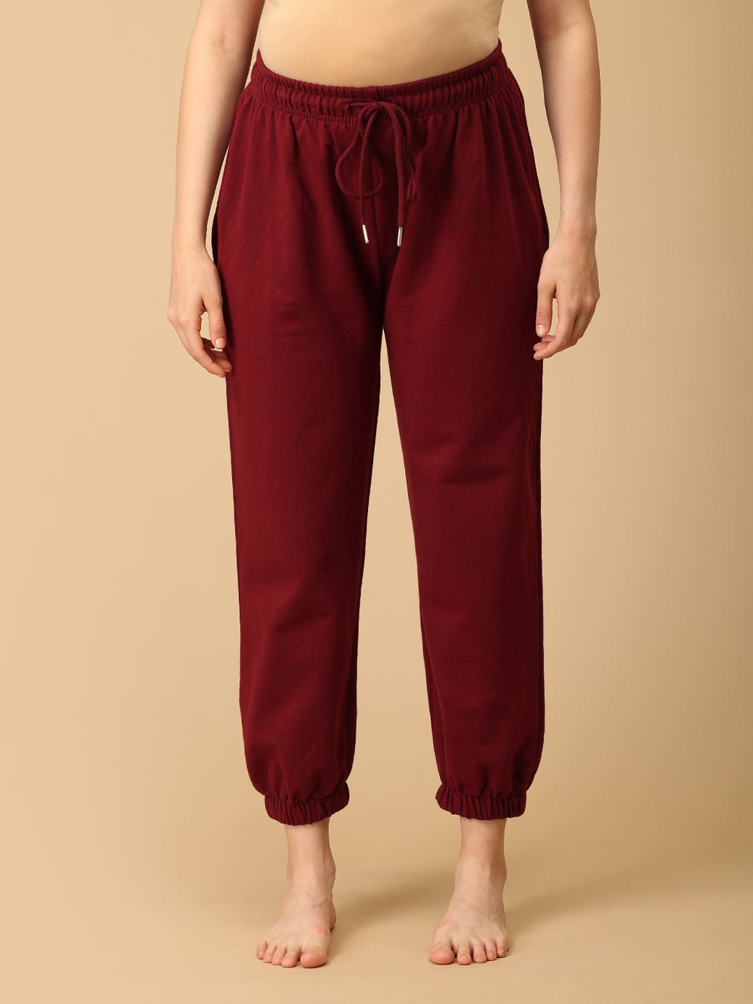  Maroon Maternity Joggers Maroon