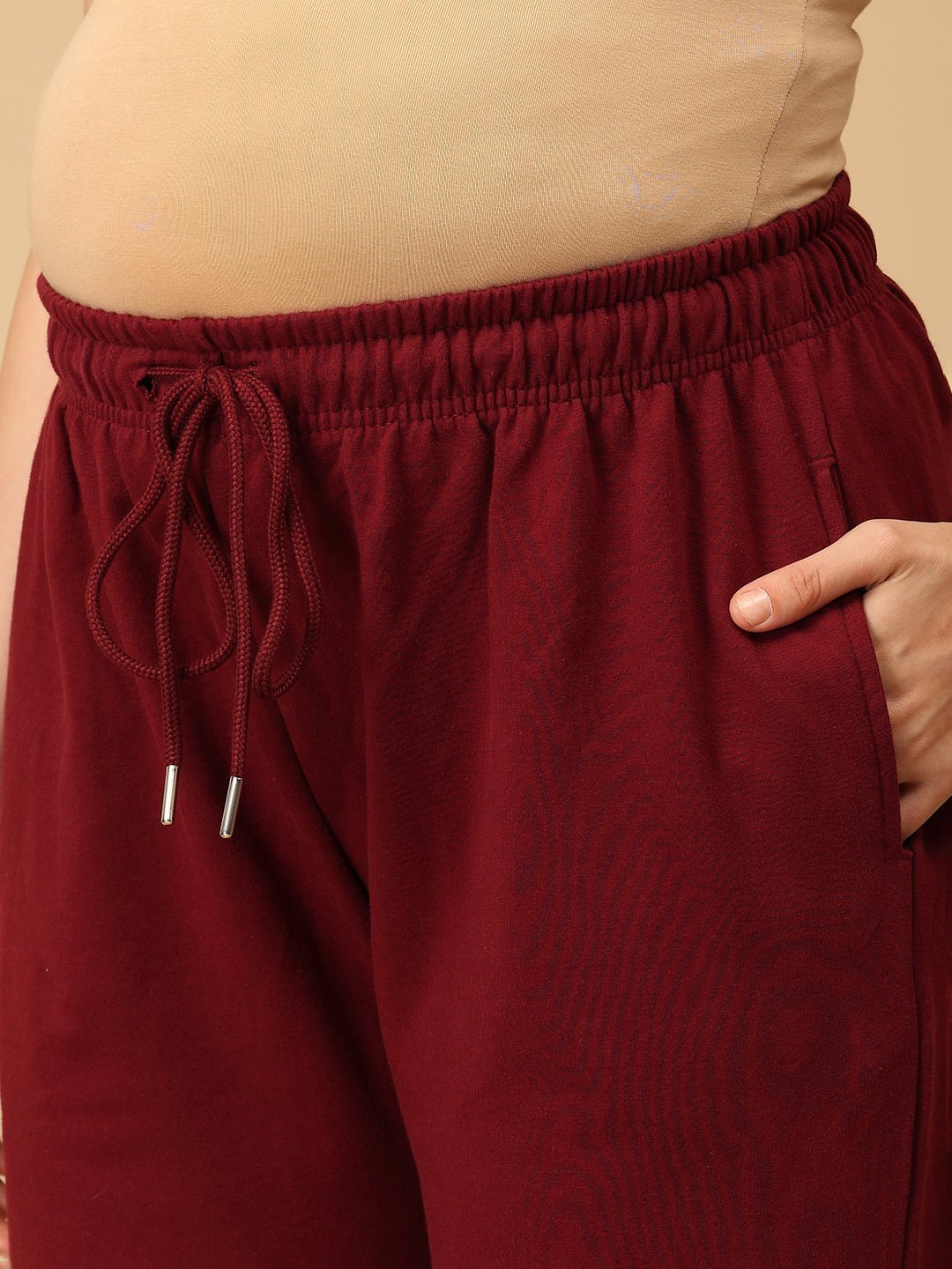  Maroon Maternity Joggers Maroon