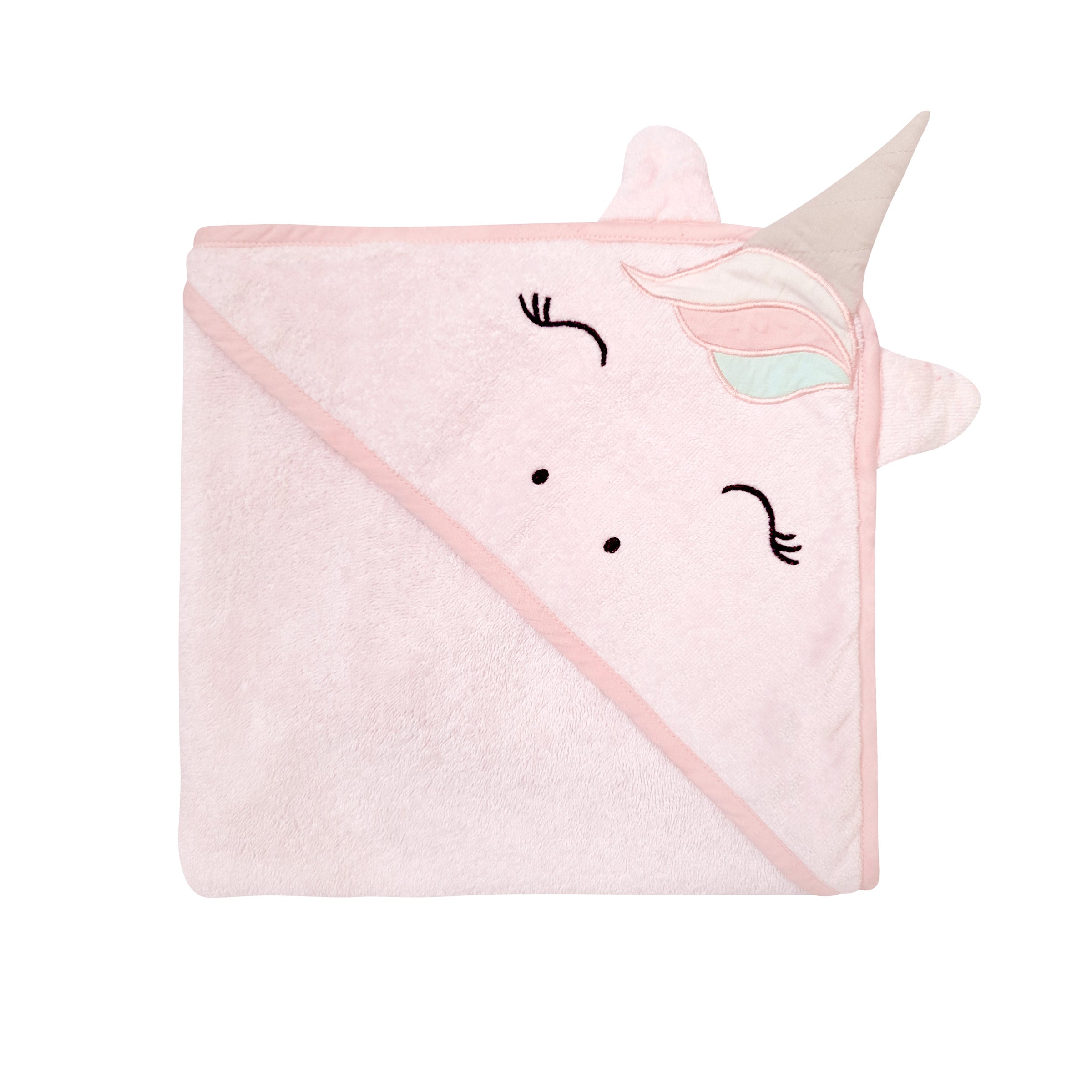 Polar White Hooded Cotton Baby Swaddle Towel Wrap