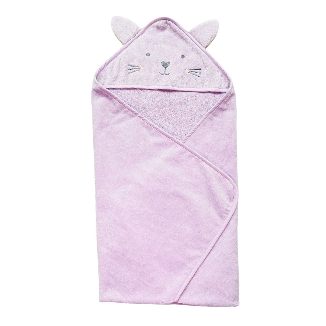 Kitten Hooded Cotton Baby Swaddle Towel Wrap