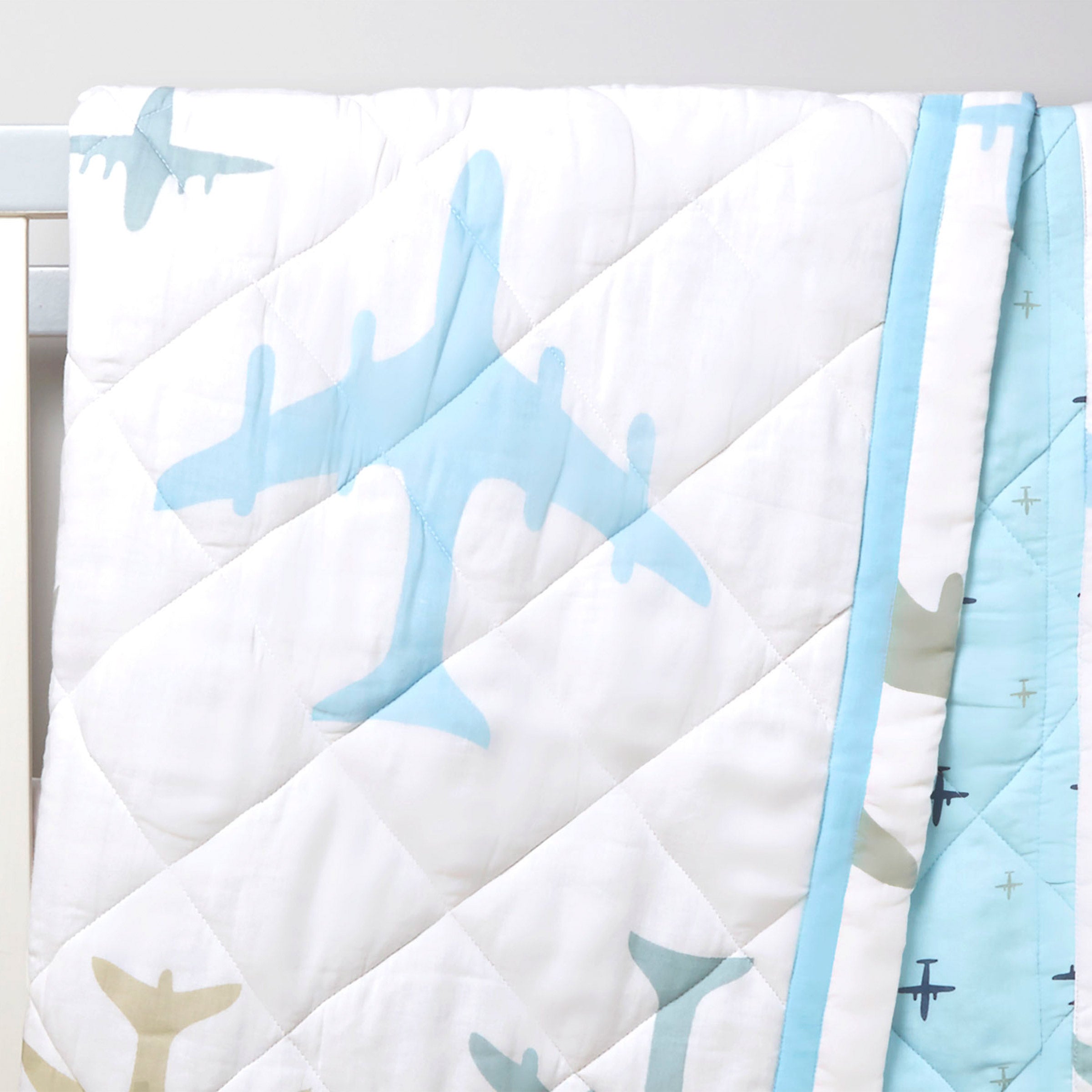 Airplane 1 PC Kids Organic Cotton Quilt