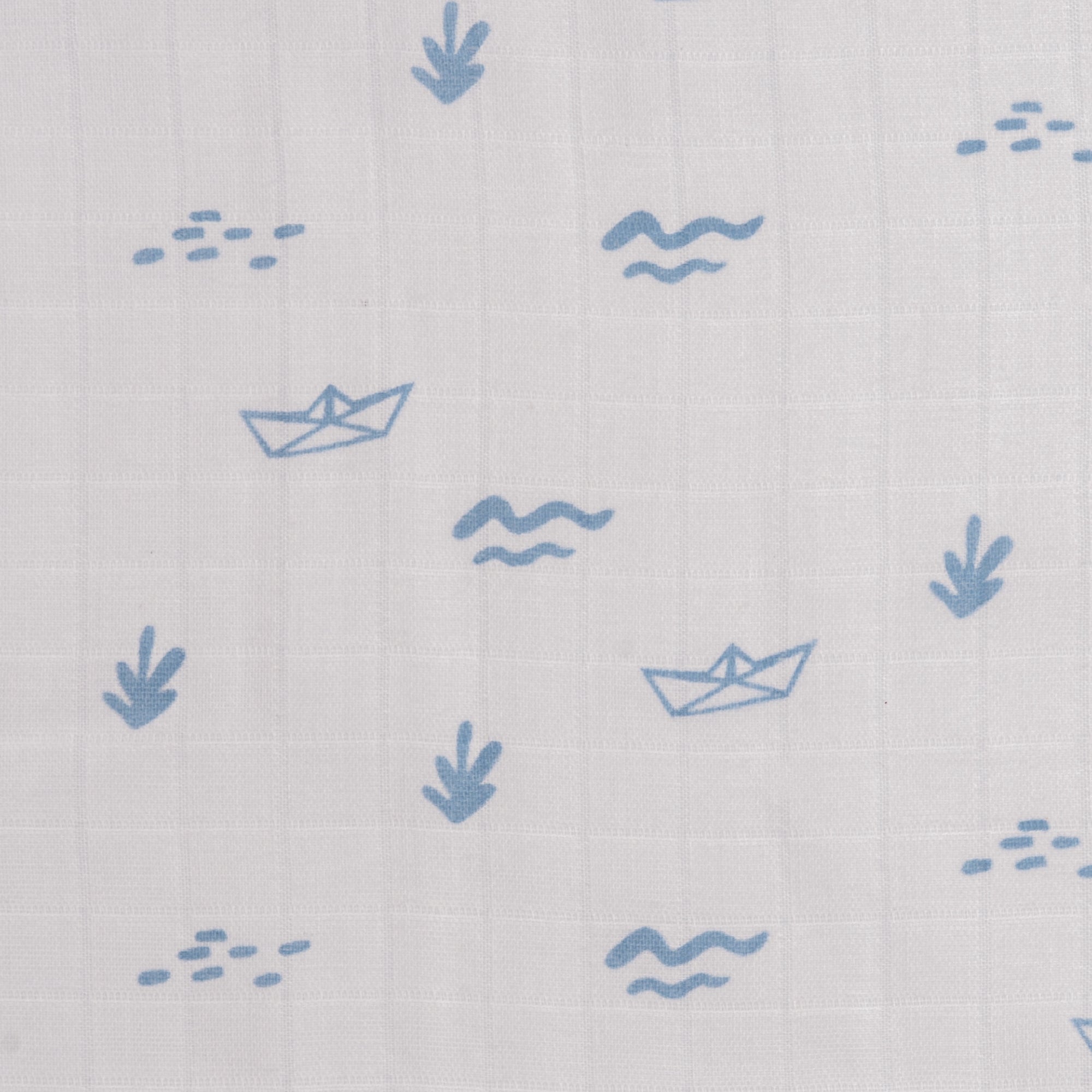 Blue Sea Breeze 3 PC Kids Organic Muslin Swaddles Set