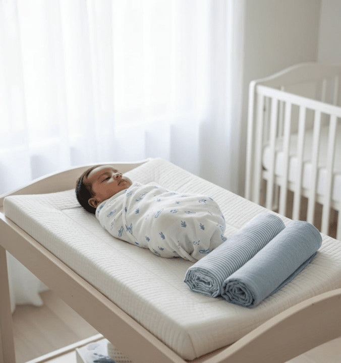 Blue Sea Breeze 3 PC Kids Organic Muslin Swaddles Set