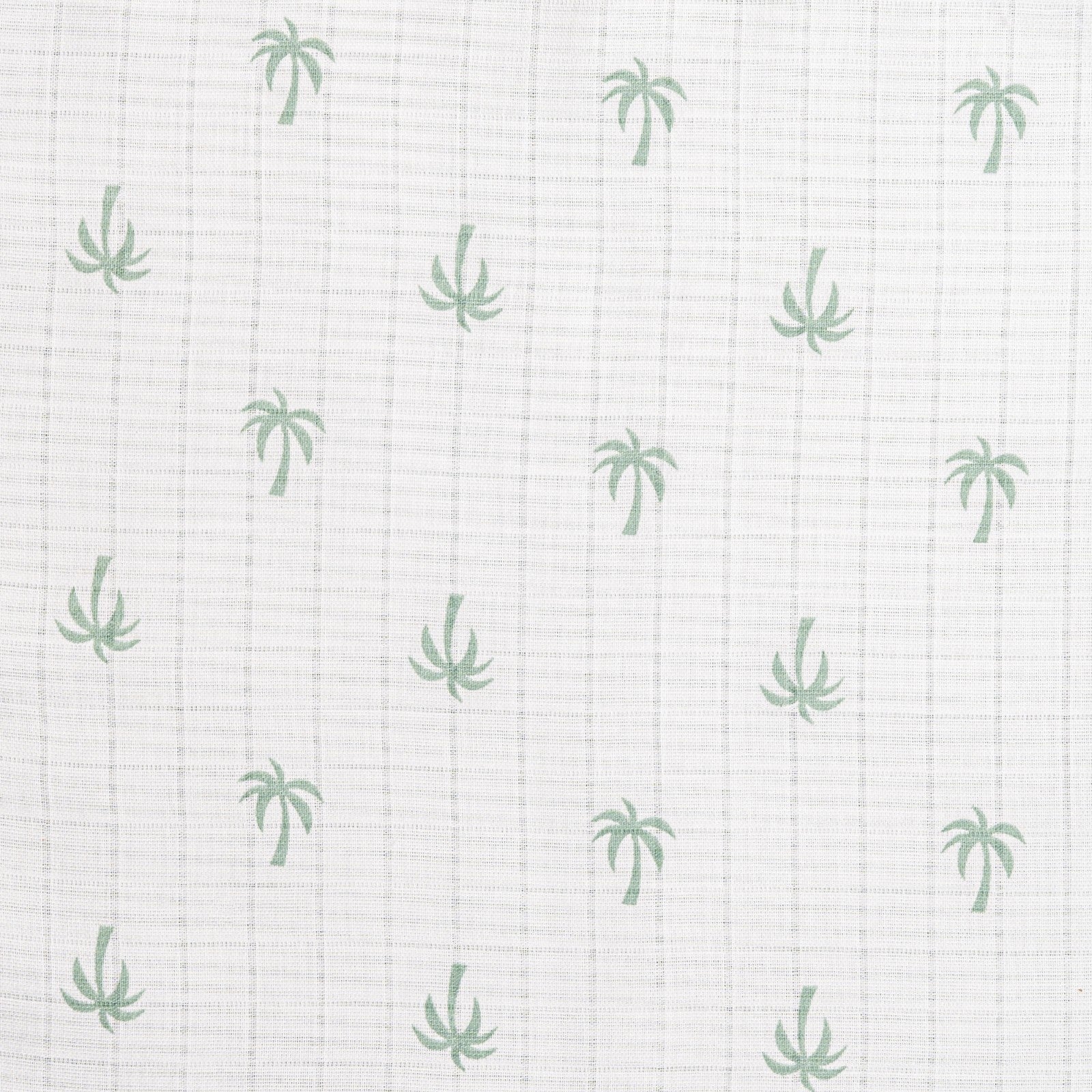 Green Palm 3 PC Kids Organic Cotton Muslin Swaddle Set