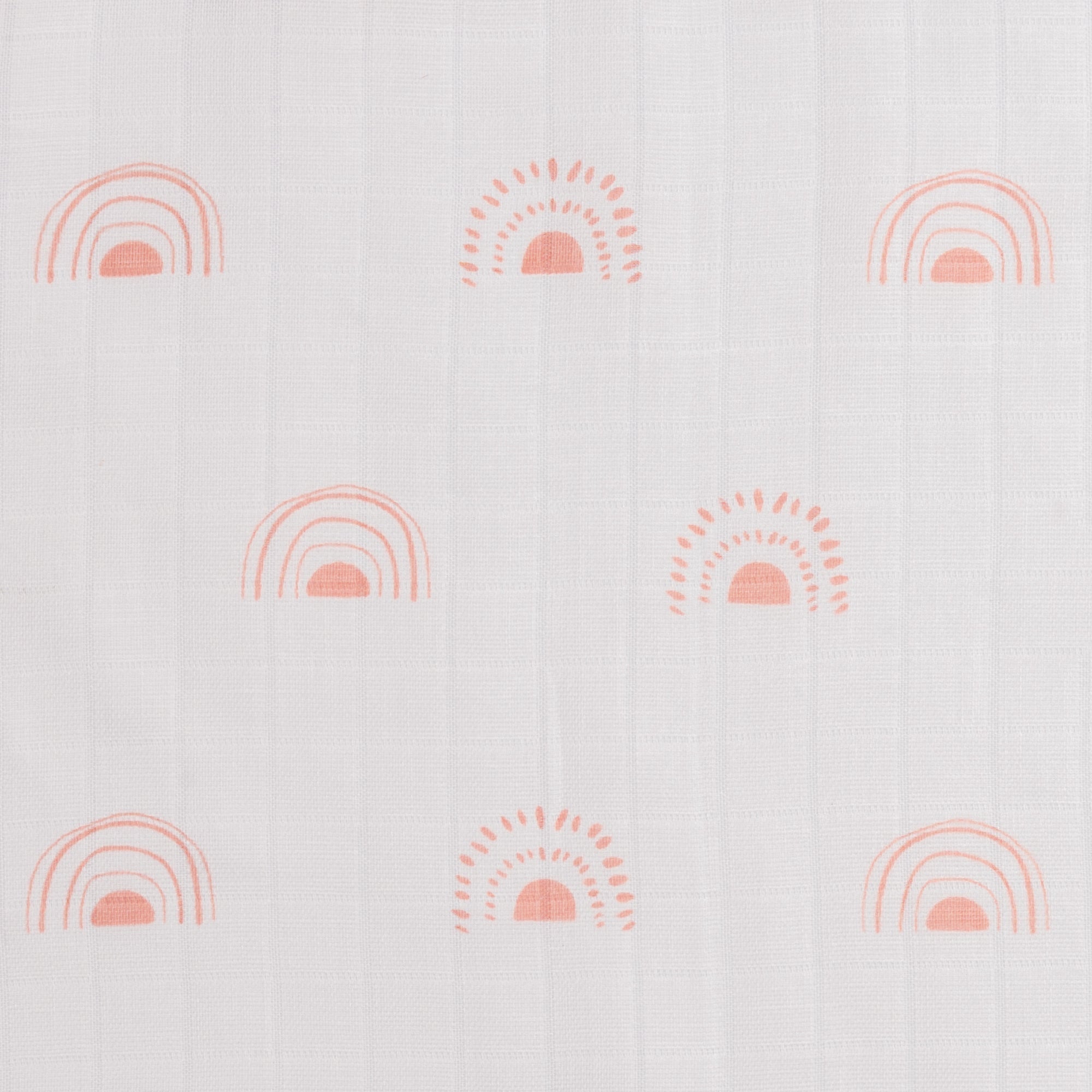 Peach Rainbow 3 PC Kids Organic Cotton Muslin Swaddles