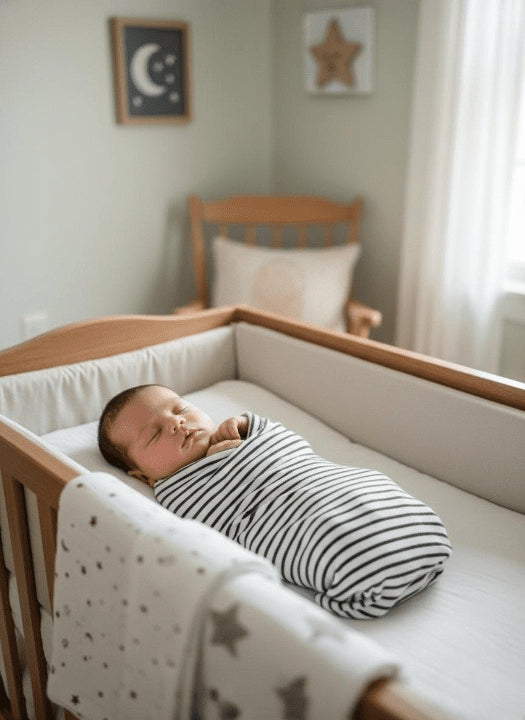 Star Metallic Gold Organic Muslin Swaddle Set Of 3 For Kids