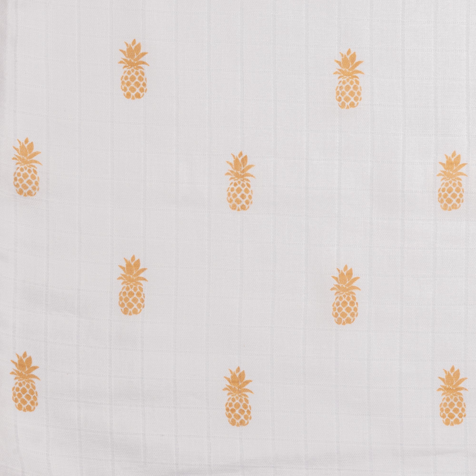 Yellow Pineapple 3 PC Kids Organic Cotton Muslin Swaddle Set