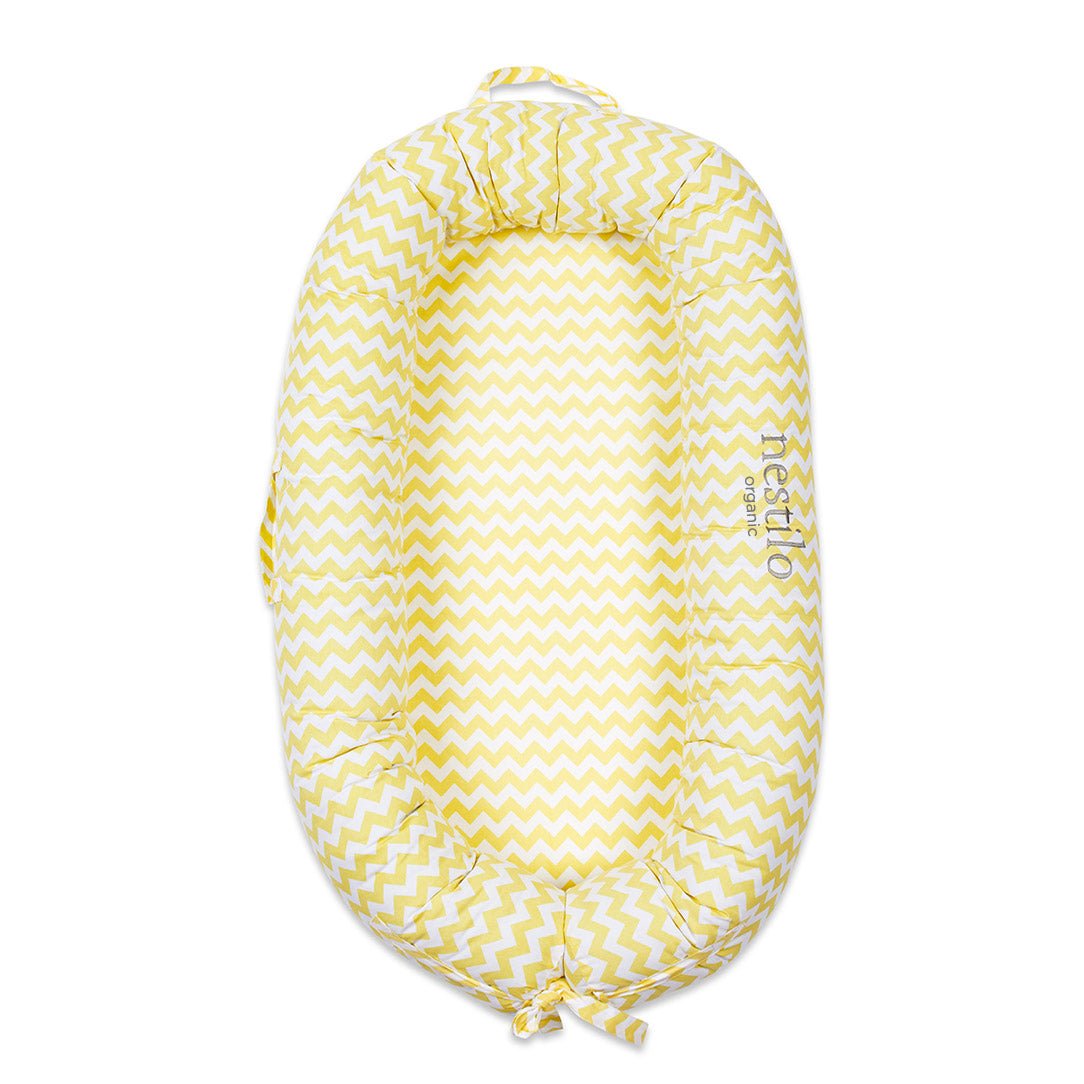 Chevron Sunshine Organic Cotton Portable Baby Nest For Babies