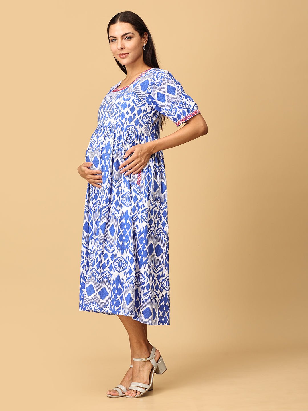  Masquerade Magic Maternity and Nursing Dress Multi