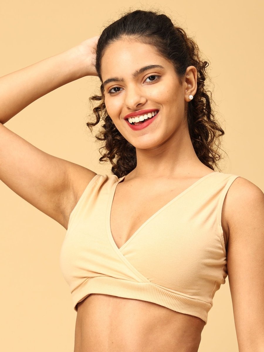  Maternity Nursing Sleep Bra Beige