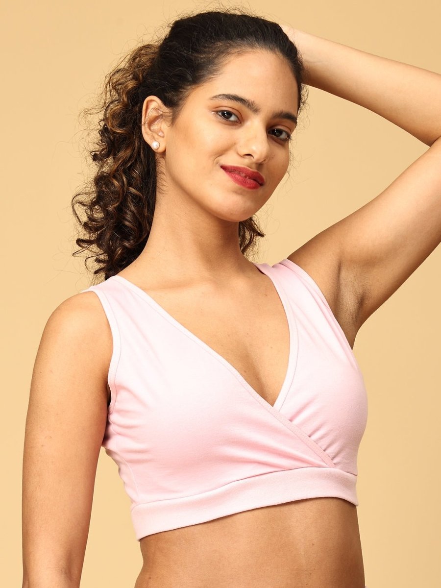  Maternity Nursing Sleep Bra Rose Pink