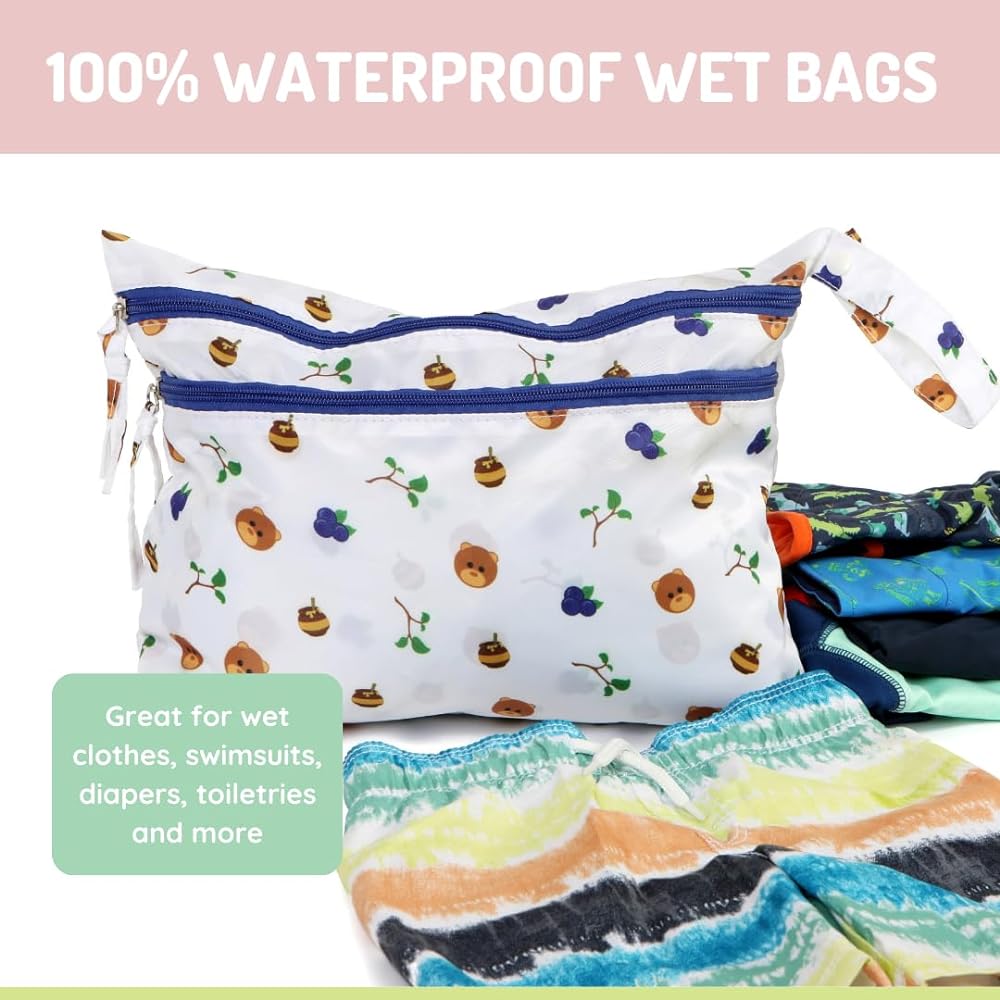 Melii Wet Bag Bear Multicolor 0.39x7.48x6.3in 0.22lb